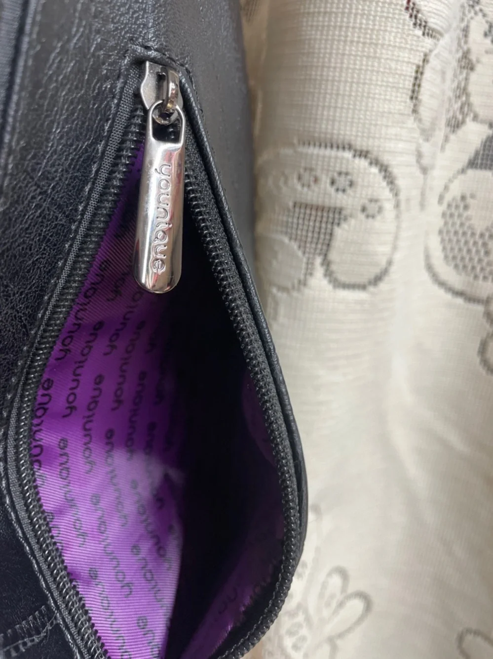Younique Black Studded  Wristlet Crossbody
